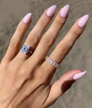 MOISSANITE | Oval engagement ring 925 Silver