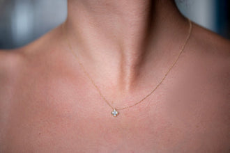 Dainty Four Leaf Clover Necklace 925 Silver