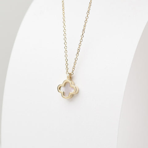 Dainty Four Leaf Clover Necklace 925 Silver