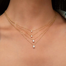 CUBIC ZIRCONIA - Oval Cut Solitaire Pendant Necklace 925 Silver