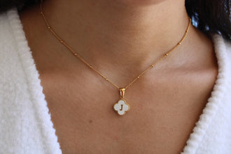Gold Filled Initial Necklace 925 Silver