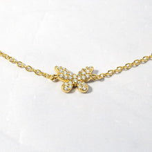 Delicate Butterfly Anklet 925 Silver