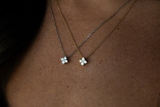 Dainty Clover Necklace 925 Silver