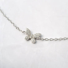 Delicate Butterfly Anklet 925 Silver