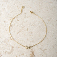 Delicate Butterfly Anklet 925 Silver