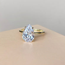MOISSANITE | Pear Engagement ring 925 Silver