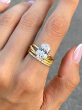 MOISSANITE | Oval engagement ring 925 Silver