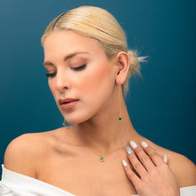 Emerald Square Jewelry Set 925 Silver
