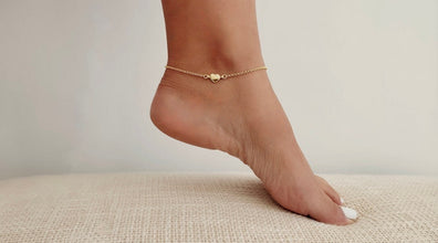 Heart Anklet Bracelet 925 Silver