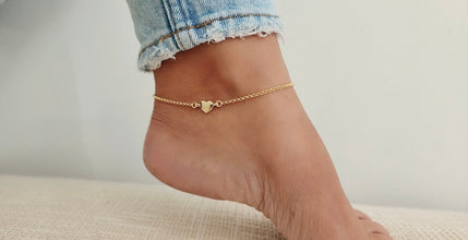 Heart Anklet Bracelet 925 Silver