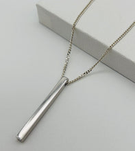 Rectangle Name Bar Necklace 925 Silver