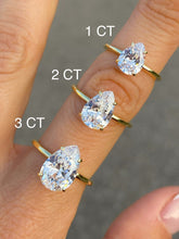 MOISSANITE | Pear Engagement ring 925 Silver