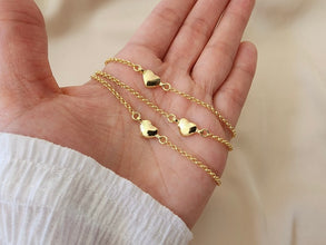 Heart Anklet Bracelet 925 Silver