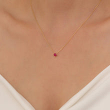 Tiny Red Ruby Choker Earrings Jewelry Set