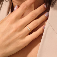Cubic Zirconia| Pearl Solitaire Ring 925 Silver