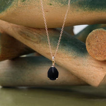 Teardrop Black onyx necklace