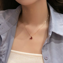 Minimalist Butterfly Charm Necklace 925 Silver