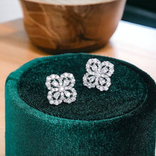 CUBIC ZIRCONIA - Van Cleef Earring 925 Silver
