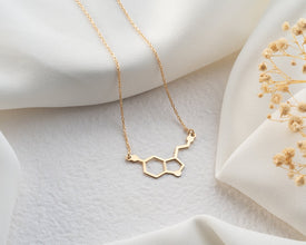 Serotonin Molecule Necklace