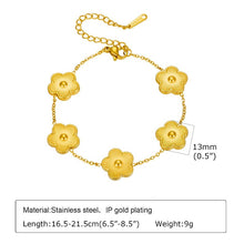 Adjustable Lucky Clover Charm Necklace 925 Silver