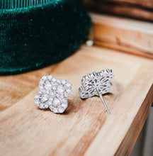 CUBIC ZIRCONIA - Van Cleef Earring 925 Silver