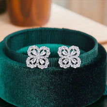CUBIC ZIRCONIA - Van Cleef Earring 925 Silver