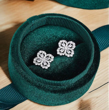 CUBIC ZIRCONIA - Van Cleef Earring 925 Silver
