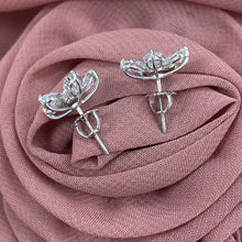Floral Studs Earrings 925 Silver