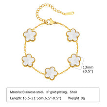 Adjustable Lucky Clover Charm Necklace 925 Silver