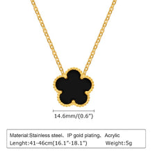 Adjustable Lucky Clover Charm Necklace 925 Silver