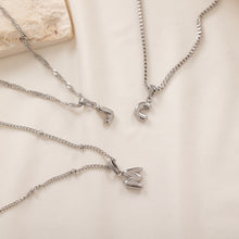 Bubble Letter Necklace 925 Silver