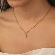 Bubble Letter Necklace 925 Silver