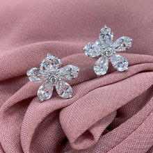 Floral Studs Earrings 925 Silver