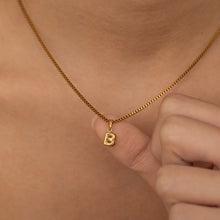Bubble Letter Necklace 925 Silver
