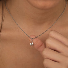 Bubble Letter Necklace 925 Silver