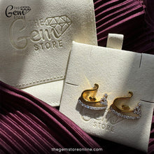 Diamond-Encrusted Letter Studs 925 Silver